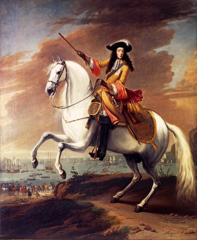 Guillaume III débarquant à Brixham, Torbay, le 5 novembre 1688 - Jan Wyck