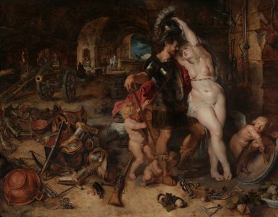 Le Retour de la guerre : Mars désarmé par Vénus, c.1610-2 - Jan and Rubens, P.P. Brueghel