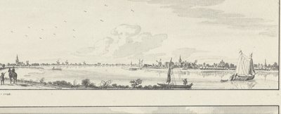 Vue sur la Lek vers les villages de Lopik, Jaarsveld, Tienhoven, Ameide et la Maison Herlaer - Jan de Beijer