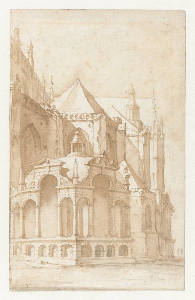 Beckeneelhuisje à la Nieuwe Kerk à Amsterdam - Jan de Bisschop