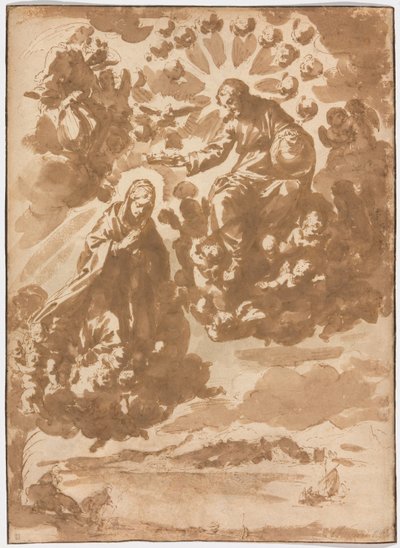 Le Couronnement de la Vierge et La Fuite en Égypte - Jan de Bisschop