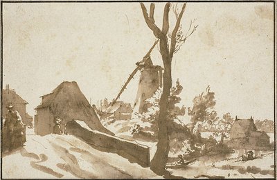 Moulin à vent près de La Haye - Jan de Bisschop