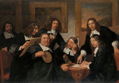 Les gouverneurs de la guilde de Saint-Luc, Haarlem, 1675 - Jan de Bray