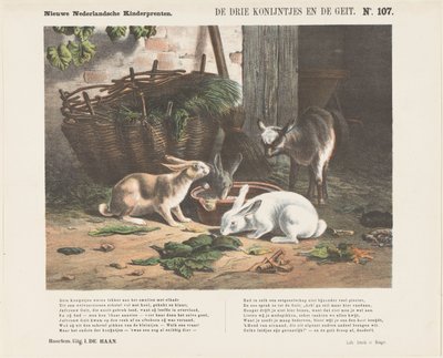 Les trois lapins et la chèvre - Jan de Haan