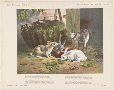 Les trois lapins et la chèvre - Jan de Haan