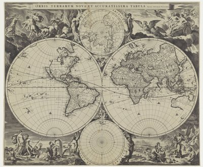 Carte du monde - Jan de Visscher