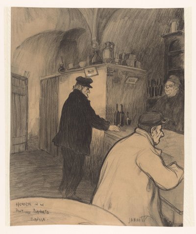 Auberge à Pont-des-Bandets, Bruges - Jan de Waardt (signed by artist)
