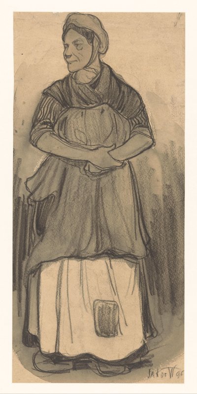 Femme - Jan de Waardt (signed by artist)