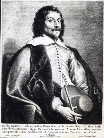 Nicholas Lanier, gravé par Lucas Vostermans - Jan the Elder (after) Lievens