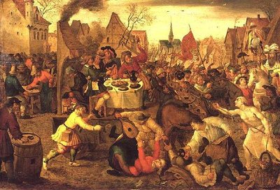 Une kermesse de village - Jan the Elder Brueghel