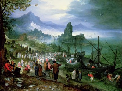 Christ prêchant sur la mer de Galilée - Jan the Elder Brueghel