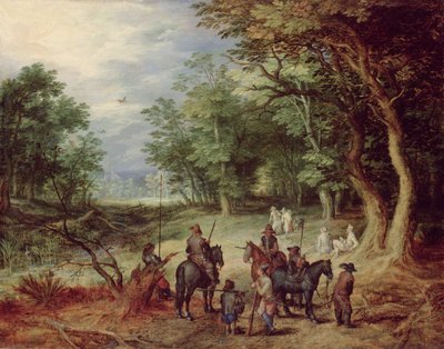 Camp de campagne dans une clairière, 1607 - Jan the Elder Brueghel