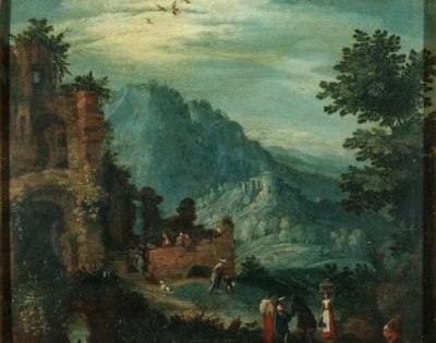 Paysage avec ruines classiques - Jan the Elder Brueghel