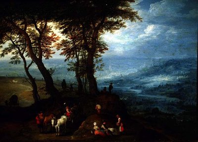 En route pour le marché - Jan the Elder Brueghel