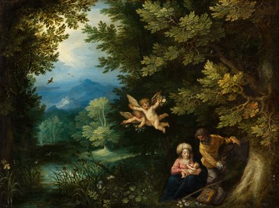 Repos pendant la fuite en Égypte, vers 1595 - Jan the Elder Brueghel