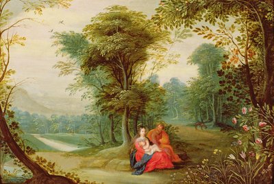 Le repos pendant la fuite en Égypte - Jan the Elder Brueghel