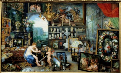 La vue. Allégorie des cinq sens, peinture par Jan I Brueghel dit de Velours (1568-1625) - Jan the Elder Brueghel