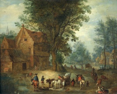 Scène de village, c.1640-60 - Jan the Elder Brueghel