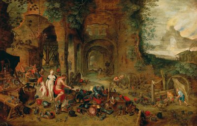 Vénus dans la forge de Vulcain - Jan the Younger (workshop) Brueghel