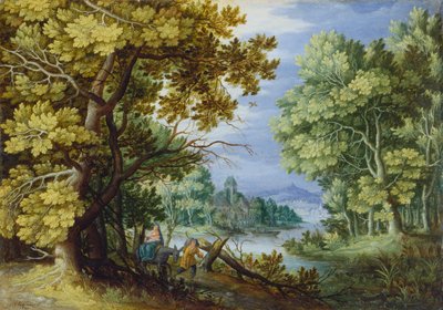 Paysage forestier avec la fuite en Égypte, vers 1620-50 - Jan the Younger Brueghel