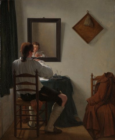 Un écrivain taillant sa plume, 1784 - Jan the Younger Ekels