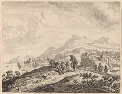 Vue du Rhin - Jan van Aken after Herman Saftleven