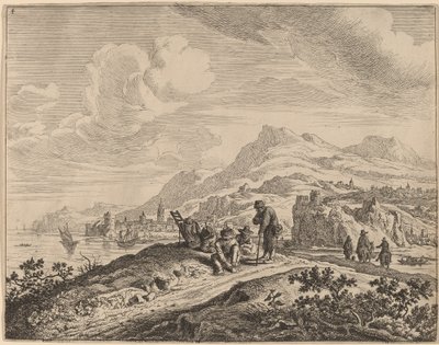 Vue du Rhin - Jan van Aken after Herman Saftleven