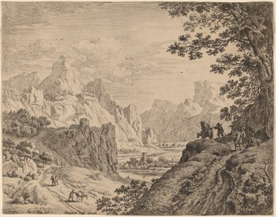 Vue du Rhin - Jan van Aken after Herman Saftleven