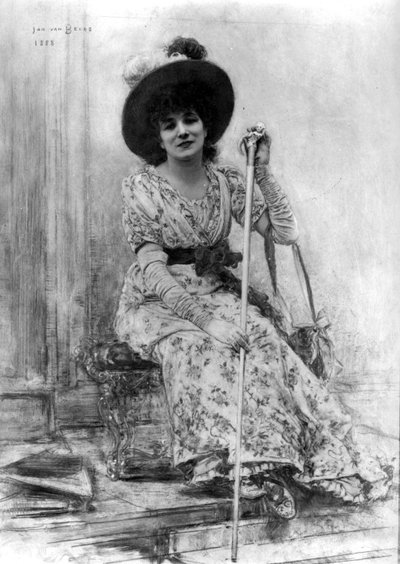 Portrait de Sarah Bernhardt (1844-1923) - Jan van Beers
