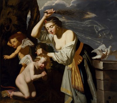 Vénus châtiant Cupidon, 1628 - Jan van Bijlert or Bylert