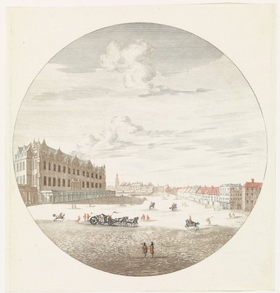 Vue du château de la ville de Berlin côté place - Jan van Call (I) (possibly)