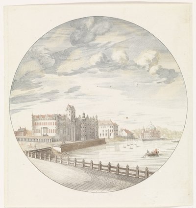 Vue du château de la ville de Berlin côté rivière - Jan van Call (I) (possibly)