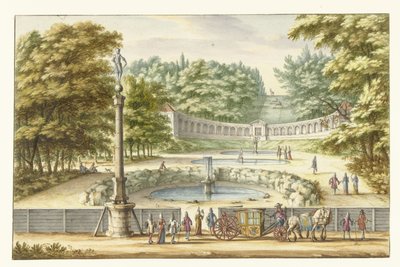Amphithéâtre à Clèves, vu vers le sud - Jan van Call (I)