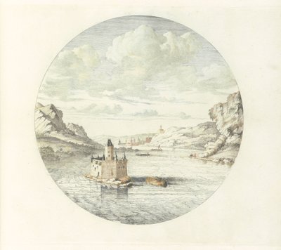 Vue du château Pfalzgrafenstein près de Kaub - Jan van Call (I)