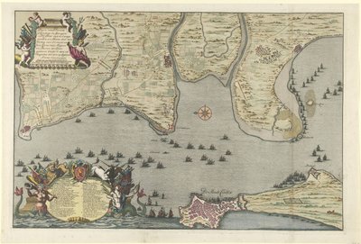 Carte du débarquement et de l