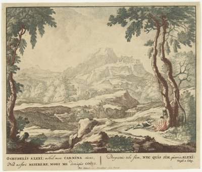 Paysage avec deux bergers près d