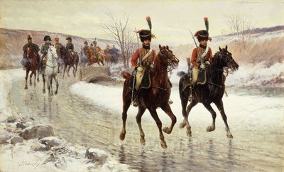 Napoléon et son escorte - Jan van Chelminski