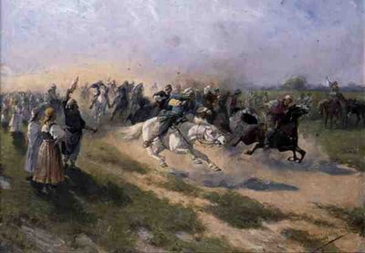Course, vers 1900 - Jan van Chelminski