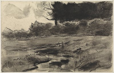 Paysage avec lisière de forêt et eau - Jan van Essen