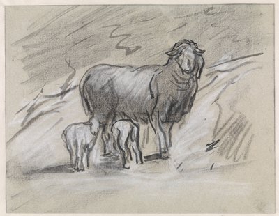 Mouton avec deux agneaux - Jan van Essen