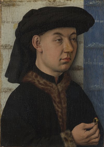 Jeune homme tenant une bague, vers 1450 - Jan van Eyck