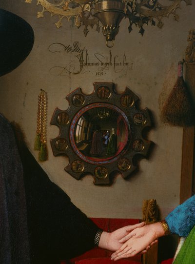 Mariage Arnolfini (détail du miroir, 1434) - Jan van Eyck
