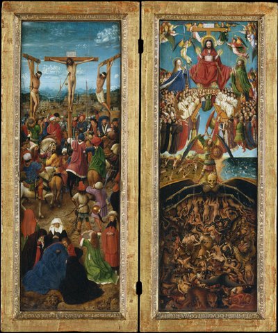 La Crucifixion; Le Jugement dernier, c.1440-41 - Jan van Eyck
