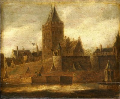 Vue du Valkhof à Nimègue - Jan van Goyen (manner of)