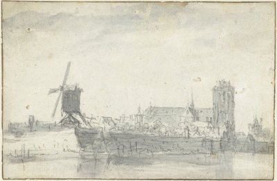 Vue de Dordrecht depuis l