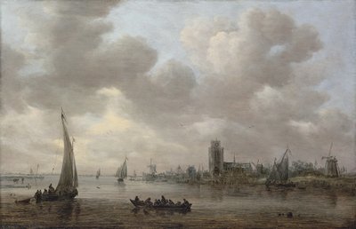 Vue sur la Meuse et Dordrecht au-delà - Jan van Goyen