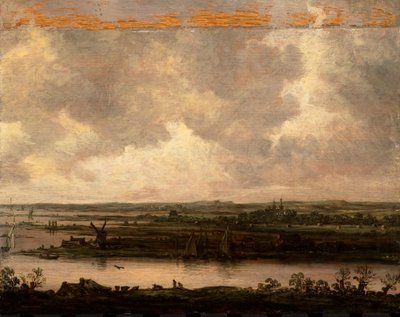 Vue panoramique de la rivière Spaarne et du Haarlemmermeer - Jan van Goyen