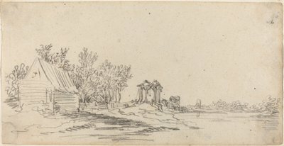 Paysage Fluvial avec un Pont Lointain - Jan van Goyen