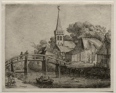 Le Pont en bois - Jan van Goyen