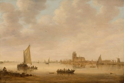 Vue de Dordrecht depuis le Dordtse Kil, 1644 - Jan van Goyen